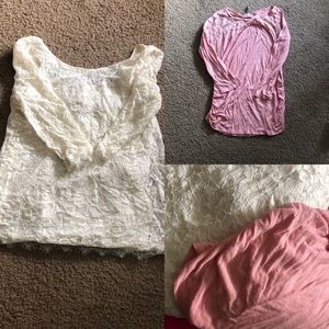 Lace maternity tops